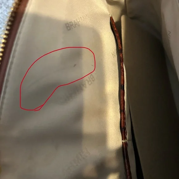 Brahmin Duxbury pecan satchel EUC - Picture 3 of 16